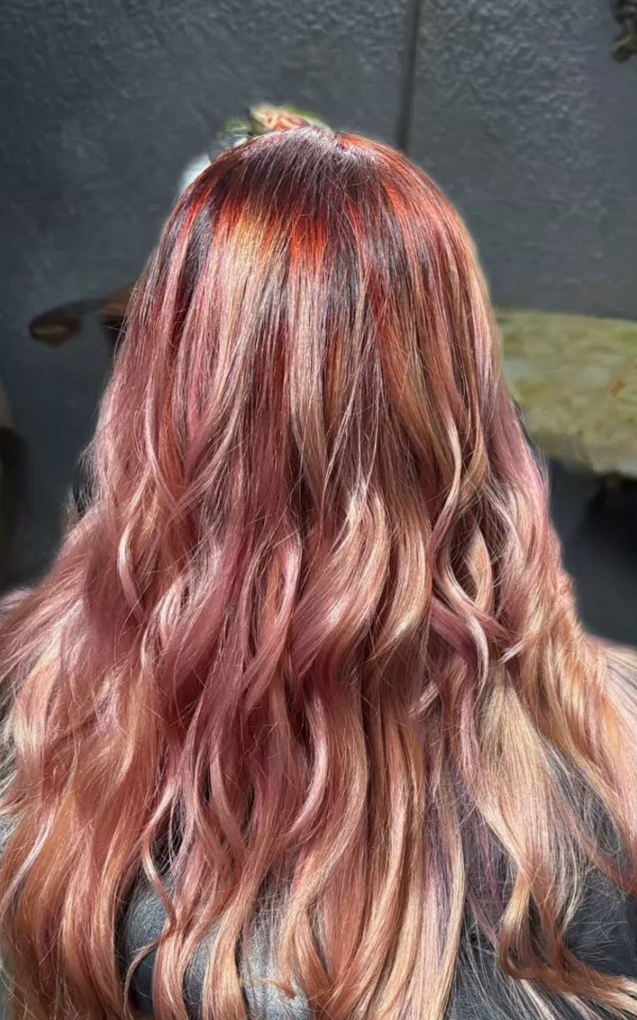 The finished copper and rose-gold melt